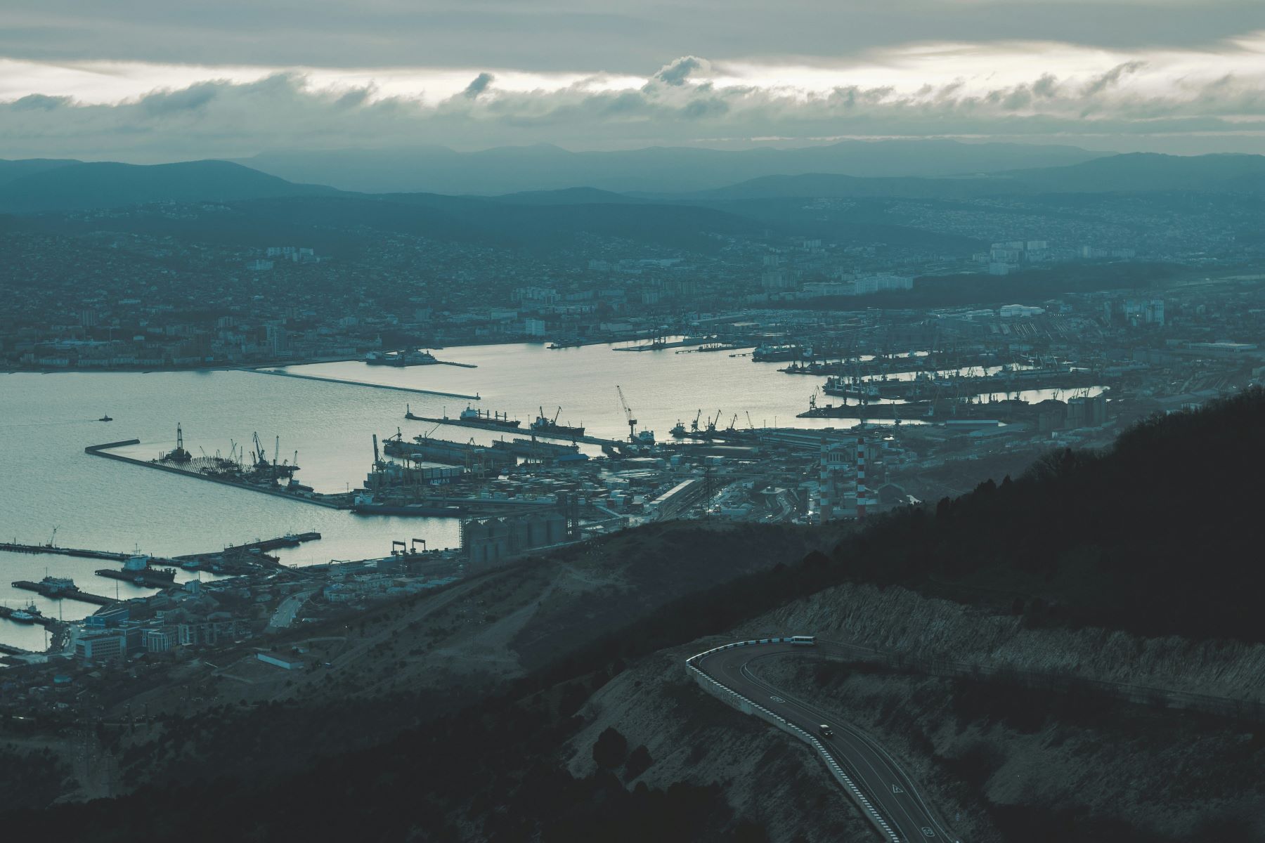 An image of a port in Malaysia.