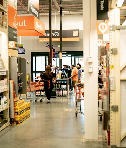 An image of a home depot store.